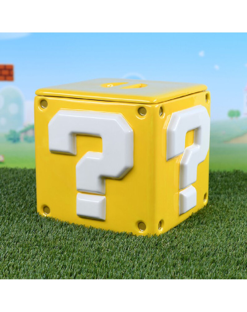 SUPER MARIO QUESTION MARK BLOCK COOKIE JAR Vista 2