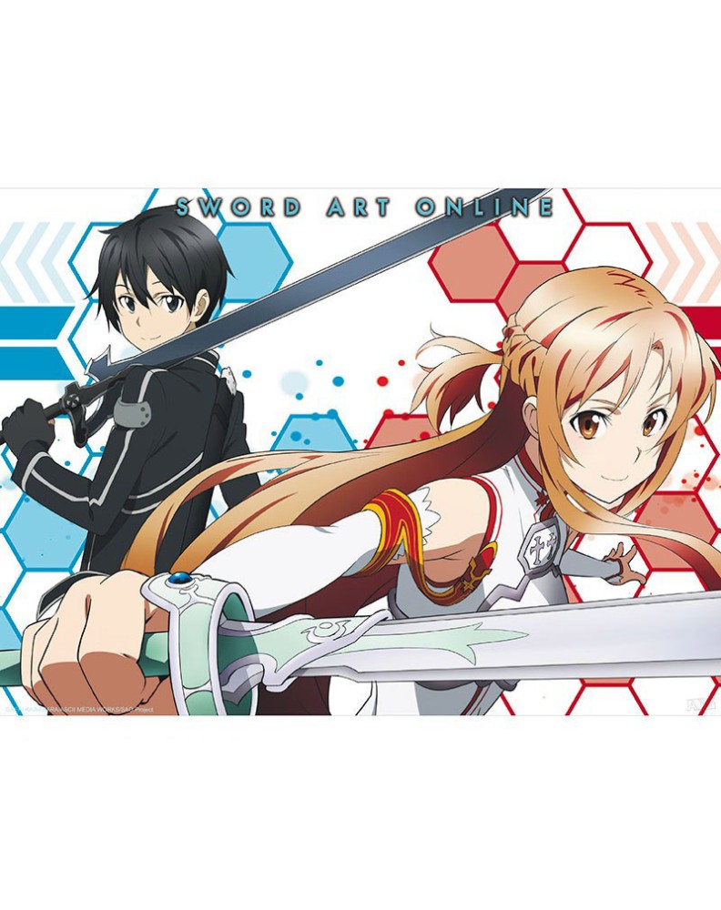 POSTER SWORD ART ONLINE - ASUNA & KIRITO 2 (52X38)