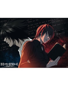 POSTER DEATH NOTE L VS LIGHT 52X38 CM