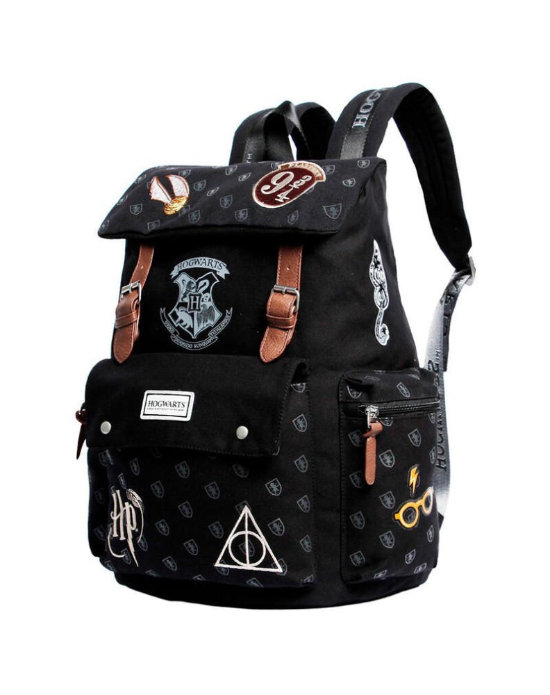 MOCHILA PATCHES HARRY POTTER 42CM