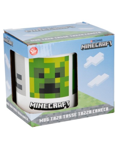 TAZA CERAMICA 325 ML EN CAJA REGALO MINECRAFT