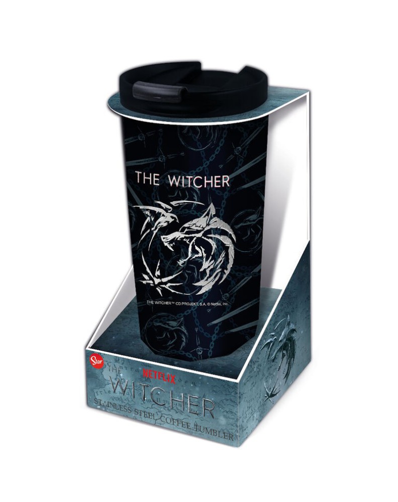 TUMBLER THERMOS CAFE STAINLESS STEEL 425 ML THE WITCHER