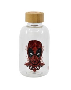 SMALL GLASS BOTTLE 620 ML DEAD POOL