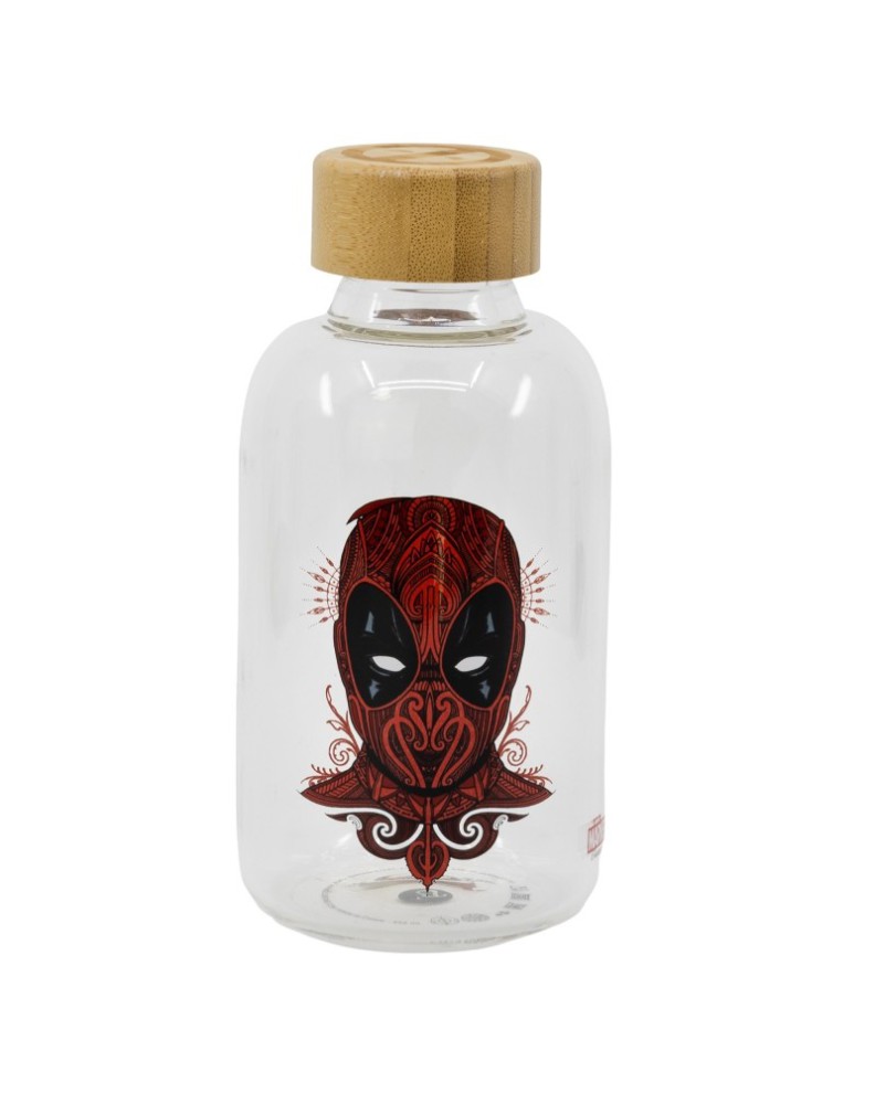 BOTELLA DE CRISTAL PEQUEÑA 620 ML DEAD POOL