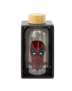 BOTELLA DE CRISTAL PEQUEÑA 620 ML DEAD POOL Vista 4