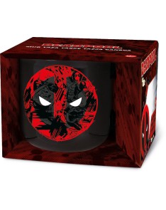 TAZA CERAMICA DESAYUNO 400 ML DEAD POOL EN CAJA REGALO