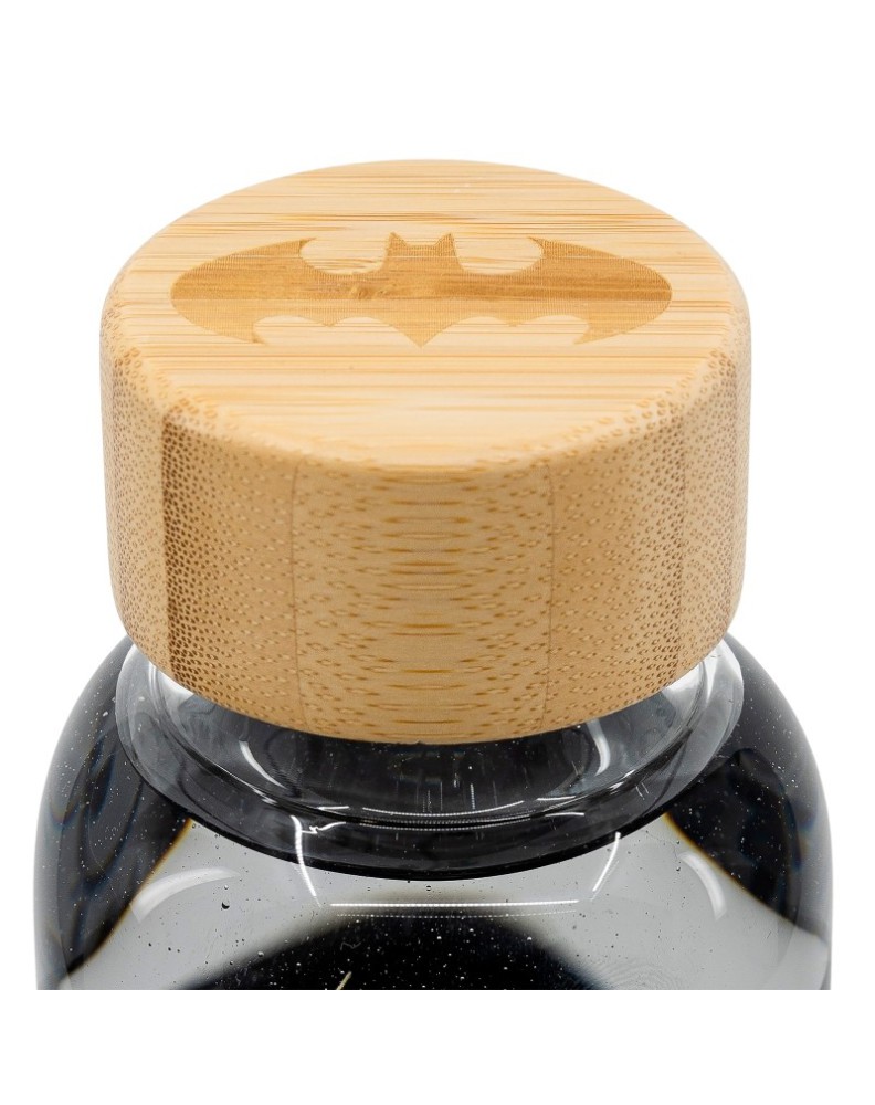 GLASS BOTTLE WITH SILICONE CASE 585 ML BATMAN SYMBOL View 3