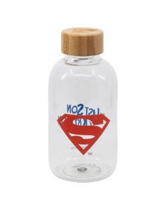 BOTELLA DE CRISTAL PEQUEÑA 620 ML SUPERMAN SYMBOL