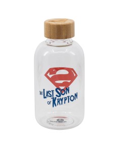 BOTELLA DE CRISTAL PEQUEÑA 620 ML SUPERMAN SYMBOL Vista 2