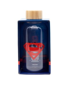 BOTELLA DE CRISTAL PEQUEÑA 620 ML SUPERMAN SYMBOL Vista 4