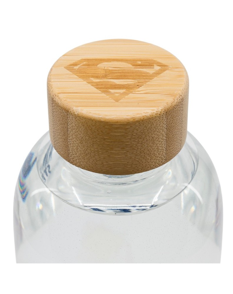 LARGE GLASS BOTTLE 1030 ML SUPERMAN SYMBOL View 3