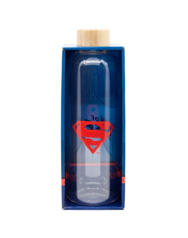 BOTELLA DE CRISTAL GRANDE 1030 ML SUPERMAN SYMBOL Vista 4