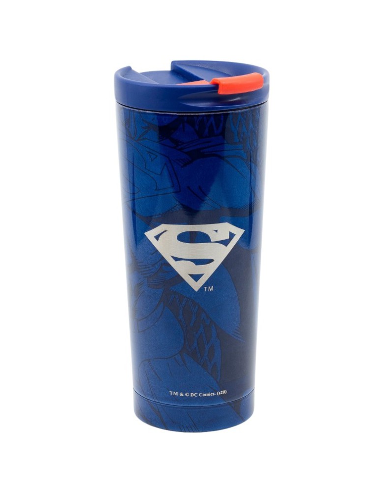 TUBE THERMO CAFE STAINLESS STEEL 425 ML SUPERMAN SYMBOL