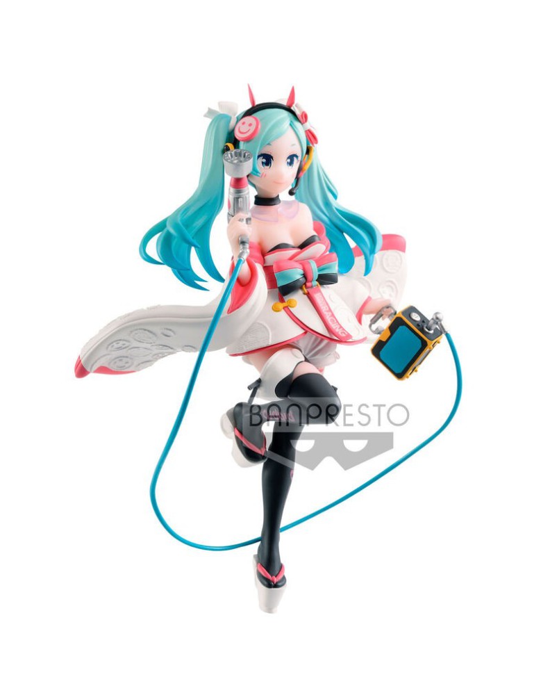 HATSUNE MIKU RACING DRESS AND PATTERN RACING MIKU 2020 KIMONO VER. FIGURE 18CM View 3