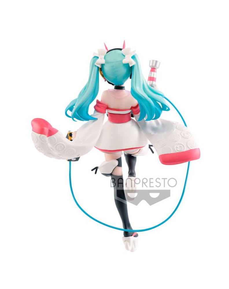 HATSUNE MIKU RACING DRESS AND PATTERN RACING MIKU 2020 KIMONO VER. FIGURE 18CM View 4