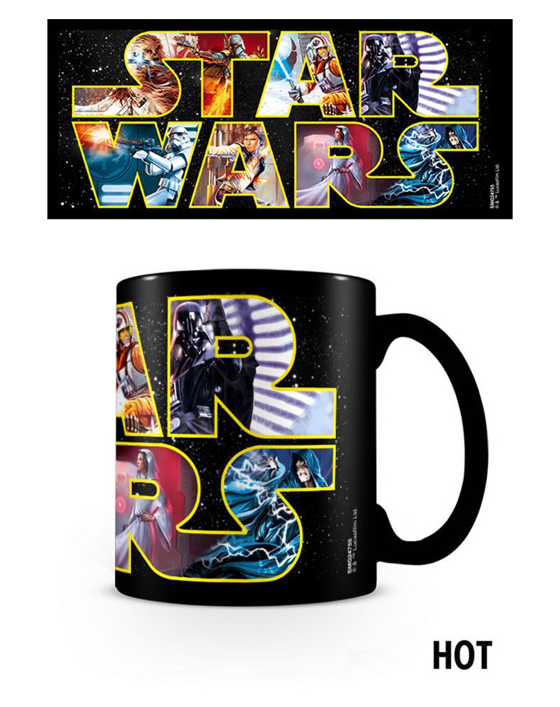 MUG BREAKFAST COLOR CHANGES WITH HEAT STAR WARS LOGO