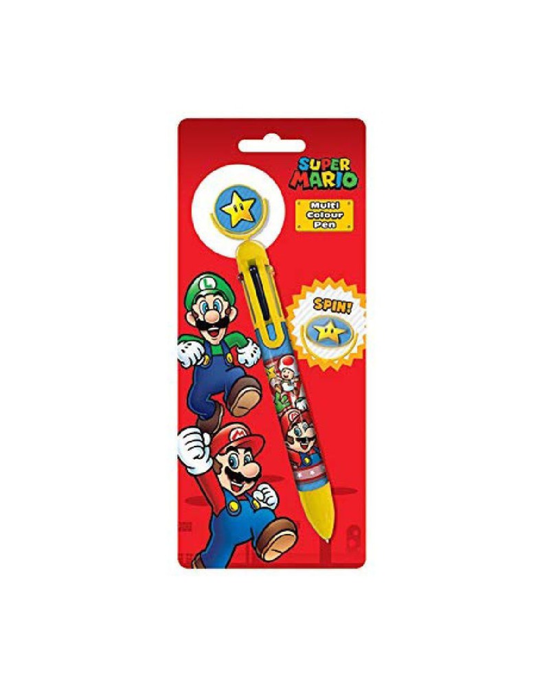 BOLIGRAFO SUPER MARIO 6 COLORES