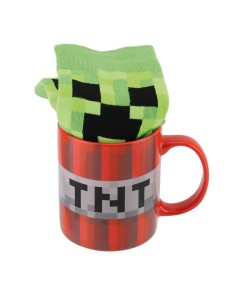 PACK REGALO TAZA Y CALCETÍN MINECRAFT