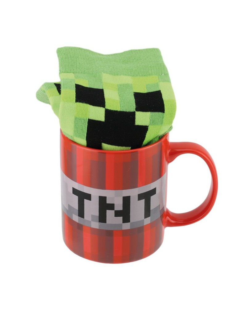 PACK REGALO TAZA Y CALCETÍN MINECRAFT