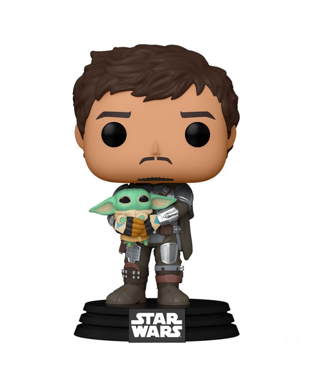FUNKO POP -THE MANDALORIAN- MANDO HOLDING CHILD FUNKO POP -THE MANDALORIAN- MANDO HOLDING CHILD