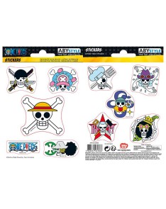 ONE PIECE - STICKERS - 16X11CM/ 2 SHEETS - STRAW HAT SKULLS