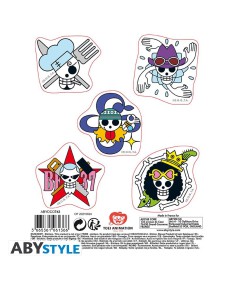 ONE PIECE - STICKERS - 16X11CM/ 2 SHEETS - STRAW HAT SKULLS View 3