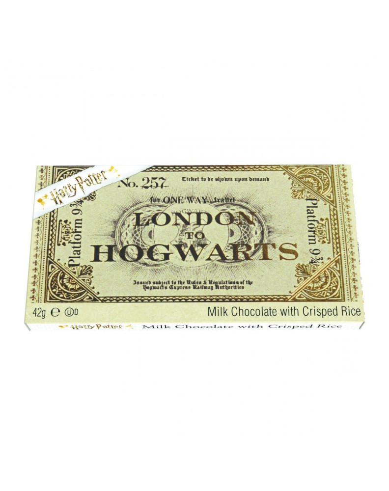 TABLETA CHOCOLATE CON LECHE HARRY POTTER TICKET HOGWARTS EXPRESS 42GR