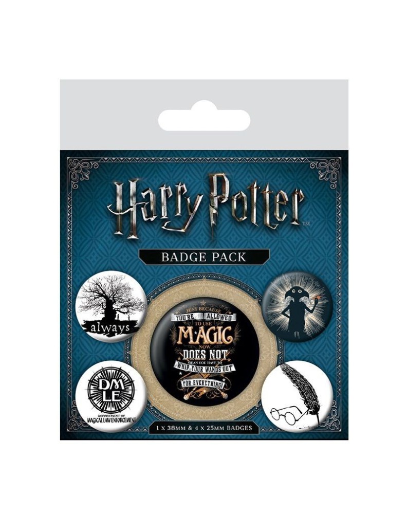 SET 5 CHAPAS HARRY POTTER