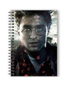 LIBRETA EFECTO 3D CARA HARRY POTTER