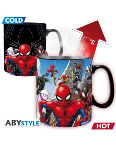 MARVEL COMICS TAZA CAMBIO DE IMAGEN MULTIVERSO SPIDERMAN 460 ML