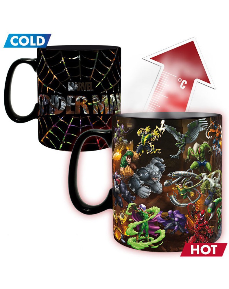 MARVEL COMICS TAZA CAMBIO DE IMAGEN MULTIVERSO SPIDERMAN 460 ML Vista 2