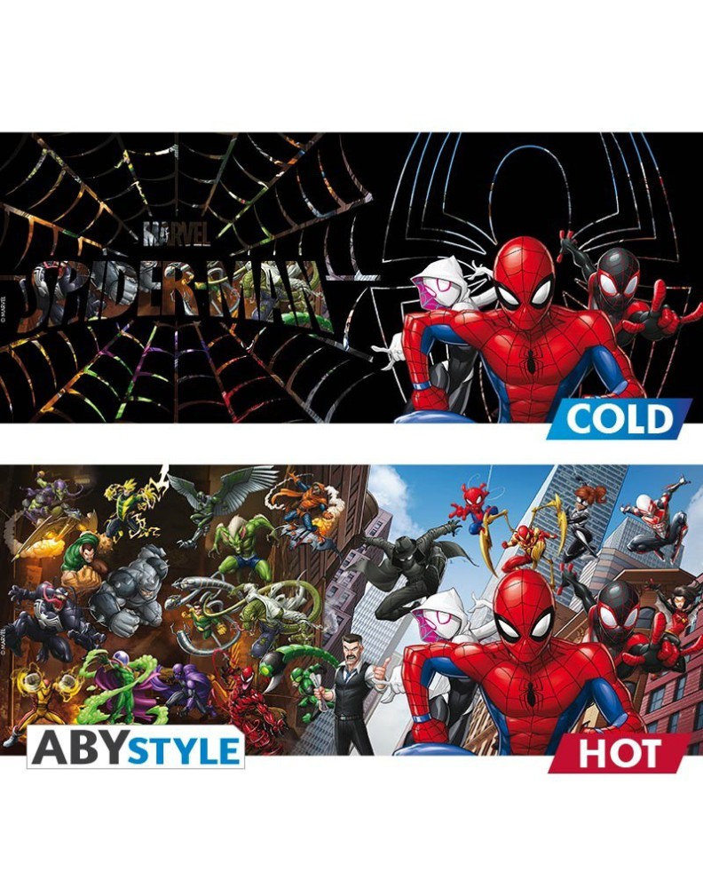 MARVEL COMICS TAZA CAMBIO DE IMAGEN MULTIVERSO SPIDERMAN 460 ML Vista 3