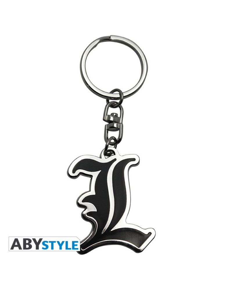 DEATH NOTE KEYCHAIN - SYMBOL "L" View 4