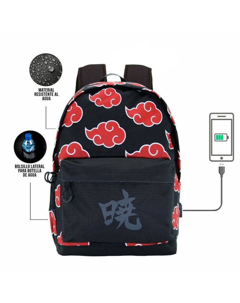 BACKPACK NARUTO CLOUDS ADAPTABLE 45CM