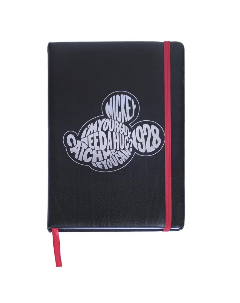 PREMIUM FAUX-LEATHER MICKEY NOTEBOOK