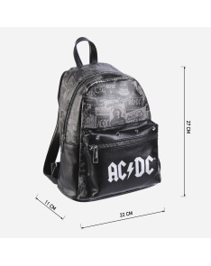 MOCHILA CASUAL MODA POLIPIEL ACDC Vista 3