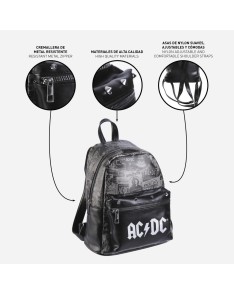 MOCHILA CASUAL MODA POLIPIEL ACDC Vista 4