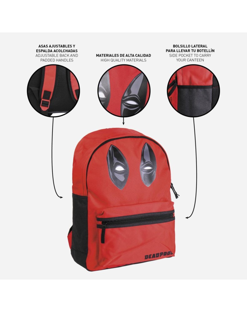 MOCHILA CASUAL URBANA DEADPOOL Vista 4