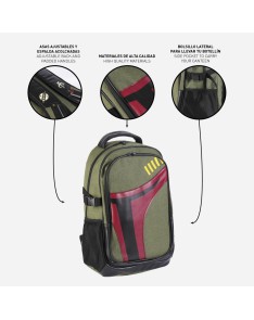 MOCHILA CASUAL VIAJE STAR WARS BOBA FETT Vista 4