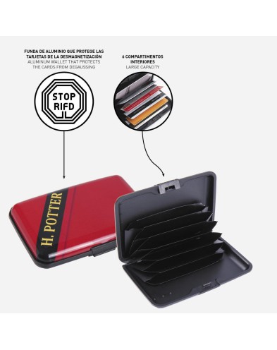 CARTERA TARJETERO RIGIDO HARRY POTTER Vista 4