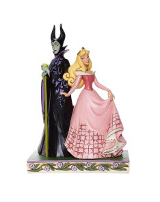 DISNEY FIGURE DECORATIVE AURORA AND MALEFICENT