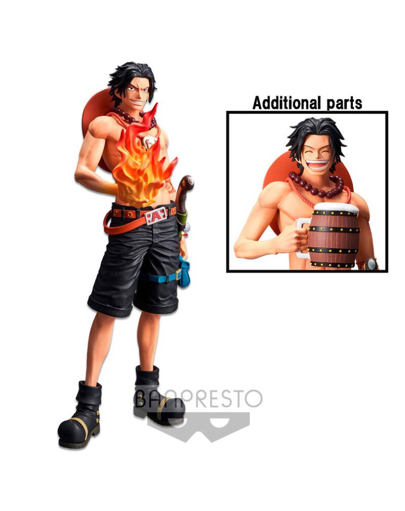 FIGURA PORTGAS D. ACE – ONE PIECE – GRANDISTA NERO 28CM BANPRESTO Vista 2