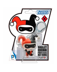 HARLEY QUINN CHIBI KEYCHAIN PVC JUSTICE LEAGUE DC COMICS Vista 2