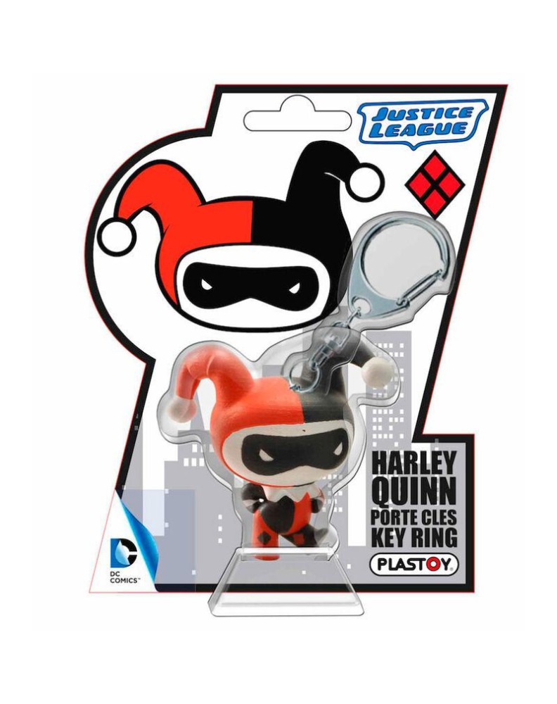 HARLEY QUINN CHIBI KEYCHAIN PVC JUSTICE LEAGUE DC COMICS Vista 2