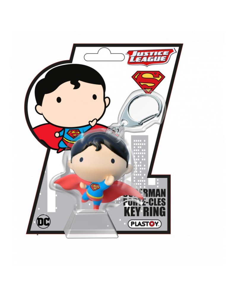 SUPERMAN CHIBI KEY CHAIN PVC JUSTICE LEAGUE DC COMICS Vista 2