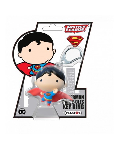 SUPERMAN CHIBI KEY CHAIN PVC JUSTICE LEAGUE DC COMICS Vista 2