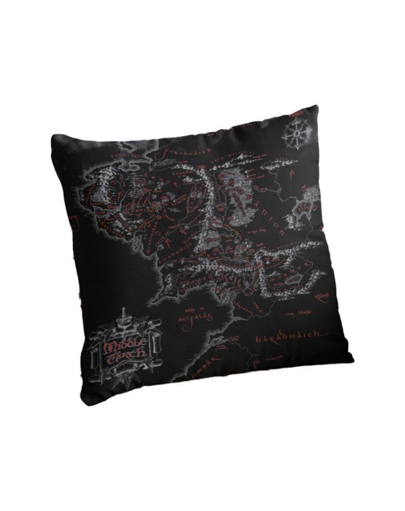 SQUARE CUSHION MAP MIDDLE EARTH THE LORD OF THE RINGS
