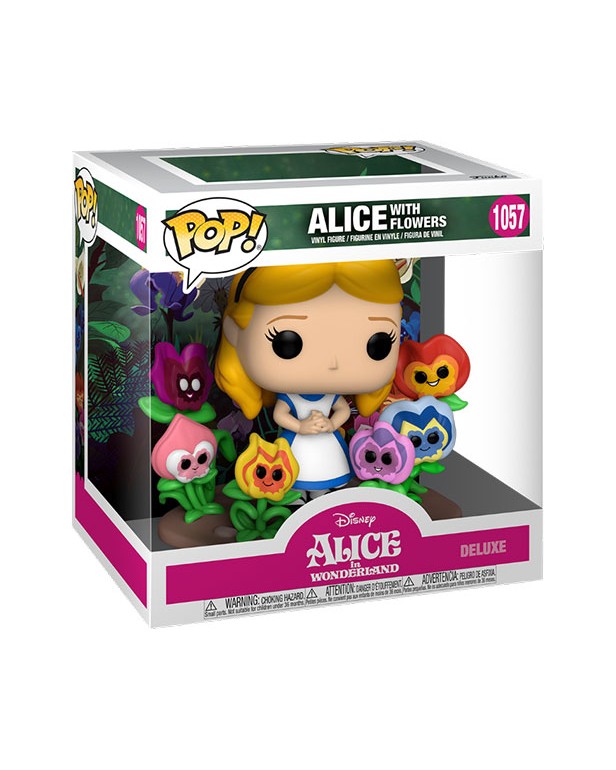 POP DISNEY FIGURE ALICE IN WONDERLAND 70TH ALICE WITH FLOWERS POP DISNEY FIGURE ALICE IN WONDERLAND 70TH ALICE WITH FLOWERS