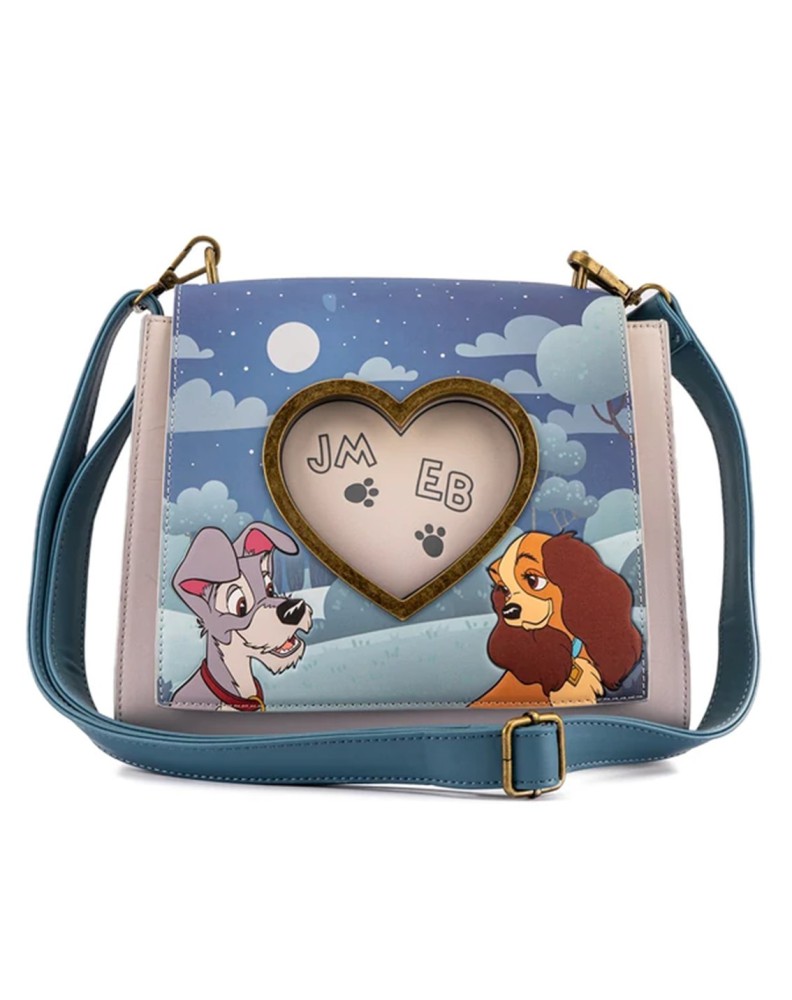 BOLSO LOUNGEFLY DISNEY LA DAMA Y EL VAGABUNDO WET CEMENT