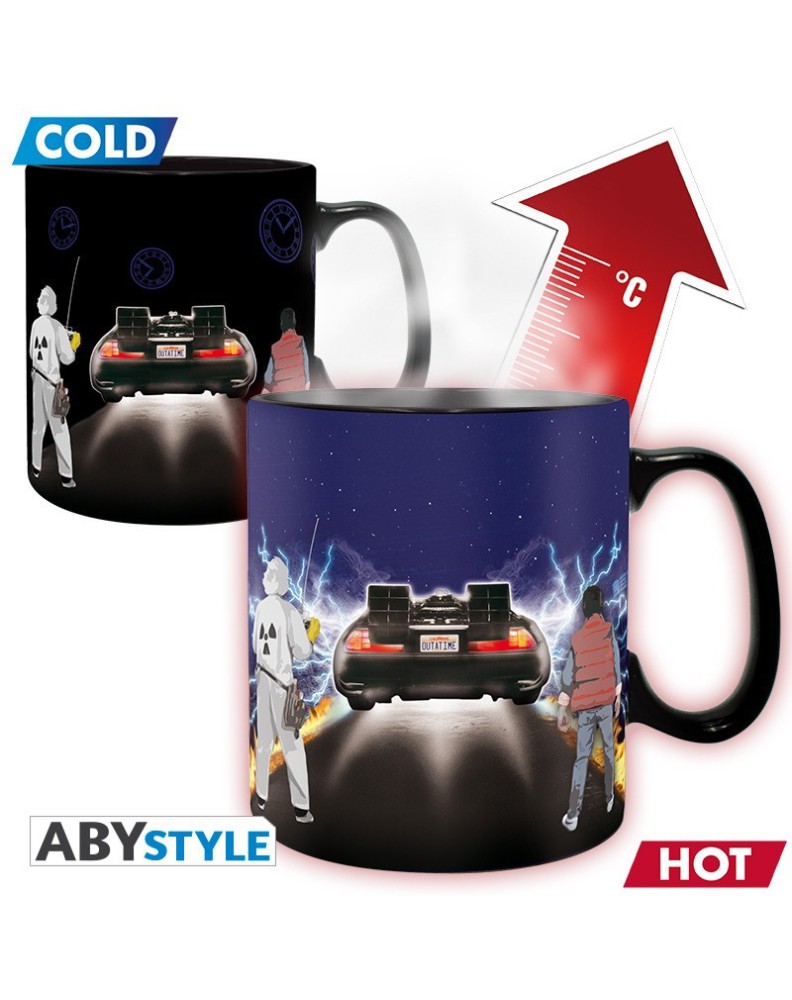 BACK TO THE FUTURE THERMOSENSITIVE MUG 460 ML TIME MACHINE